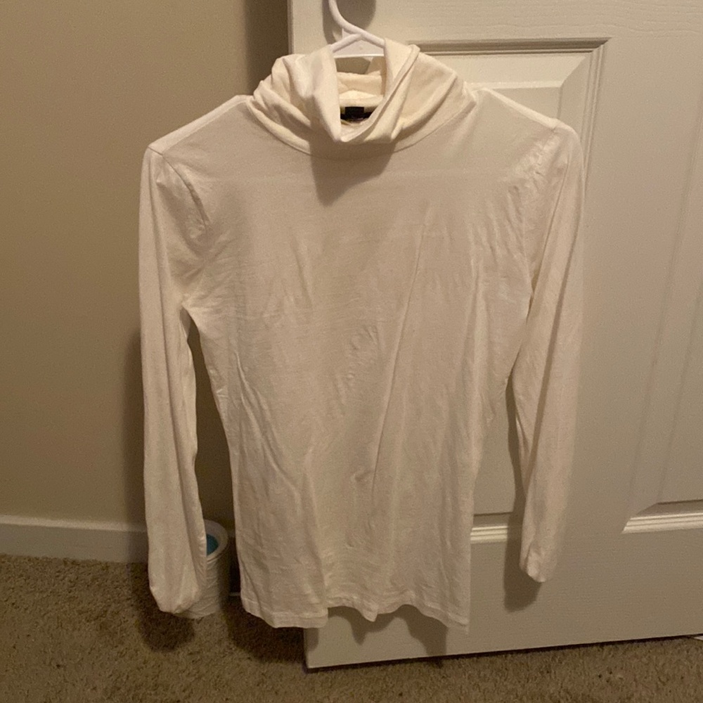 J.crew White Turtleneck
